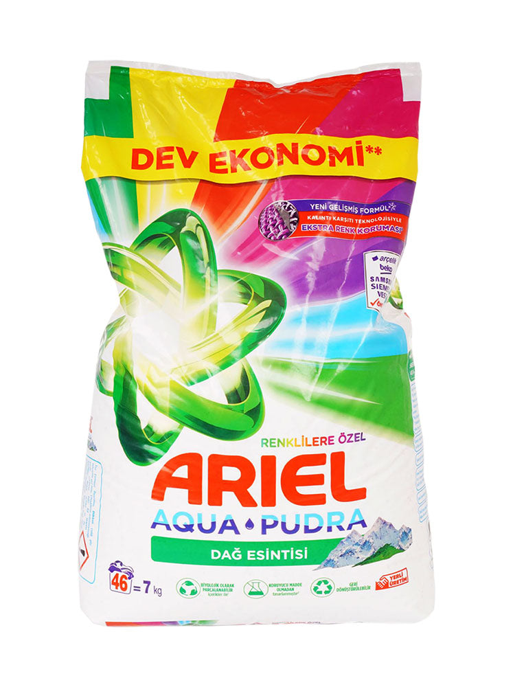 Detergent rufe-pudra ARIEL - 7 Kg - 46 spalari