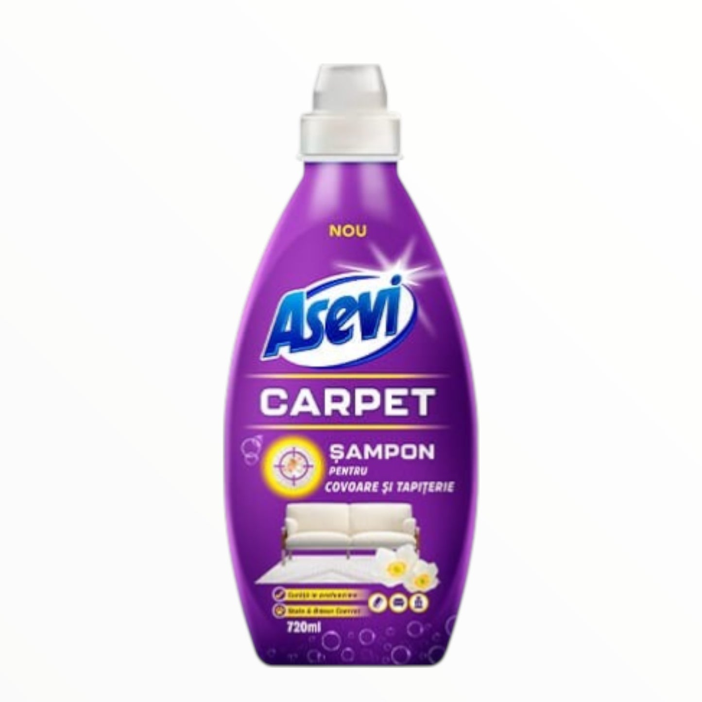 ASEVI SAMPON COVOARE ȘI TAPITERIE CARPET 720ML