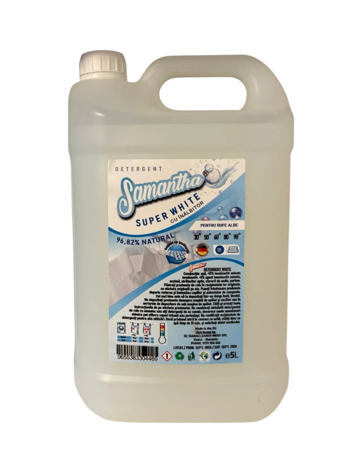 Detergent SUPER WHITE înălbitor Concentrat 5L