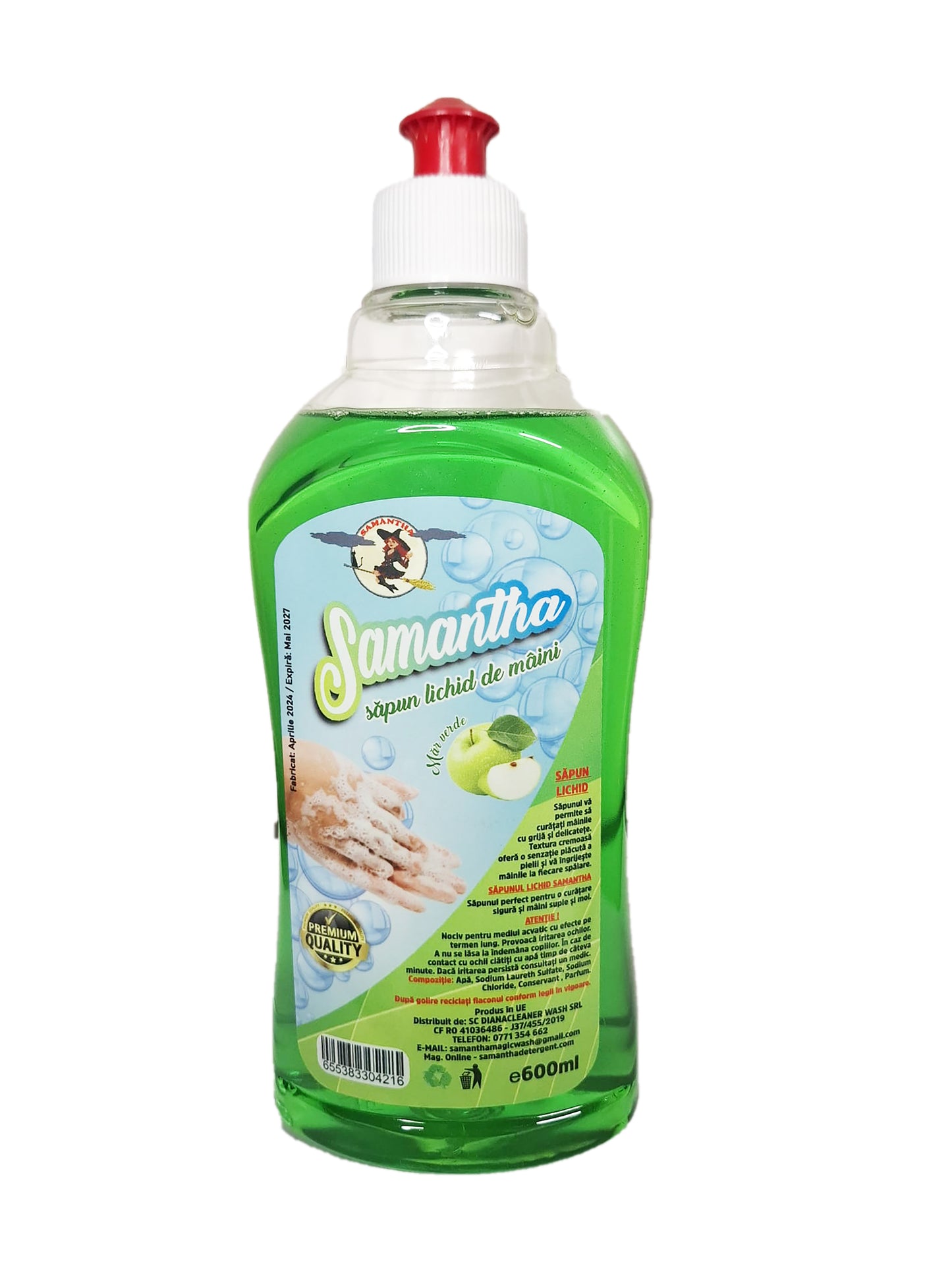 Săpun lichid de mâini MĂR -Flip 600ml