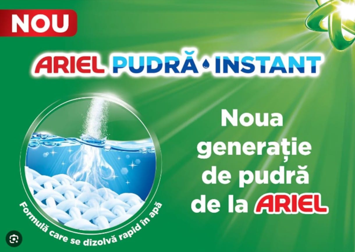 Detergent Pudră ARIEL 10kg - 66 spalari