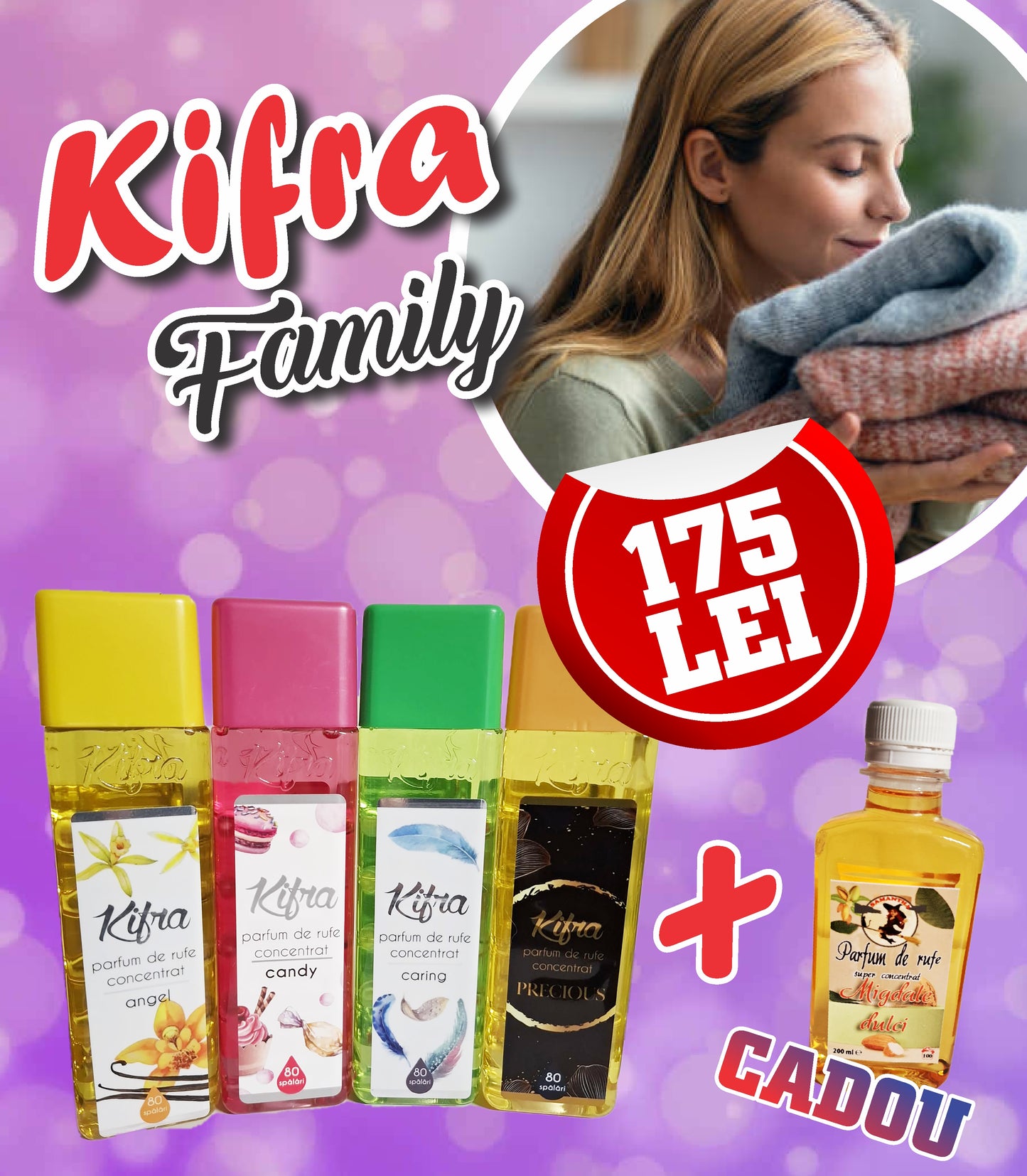 PACHET PARFUM rufe KIFRA -4+1 Gratis -175 lei