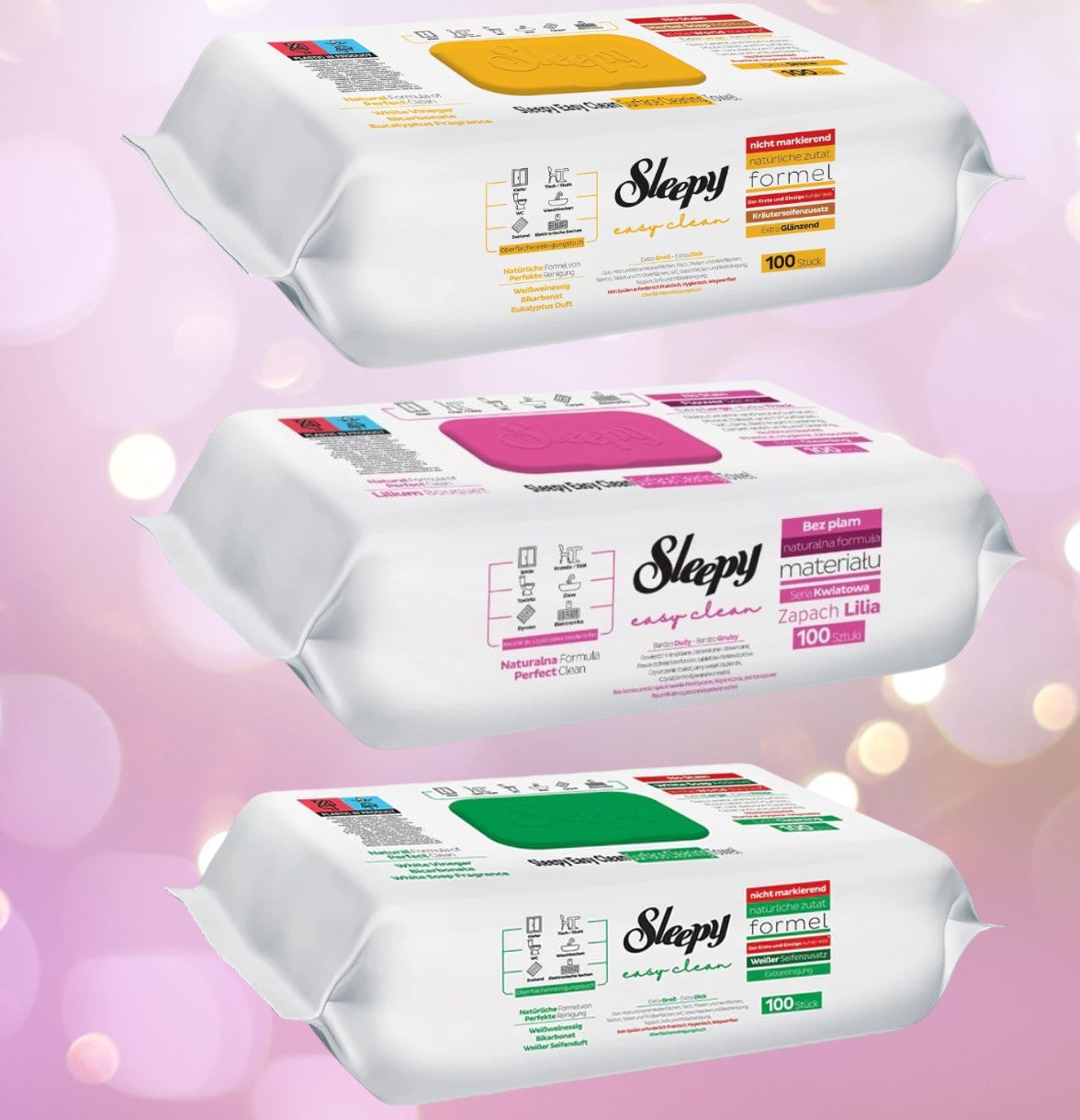 Pachet 3 şerveţele SLEEPY cu Bicarbonat
