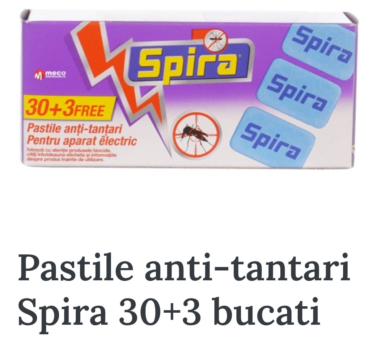Pastile SPIRA anti-tantari 30+3