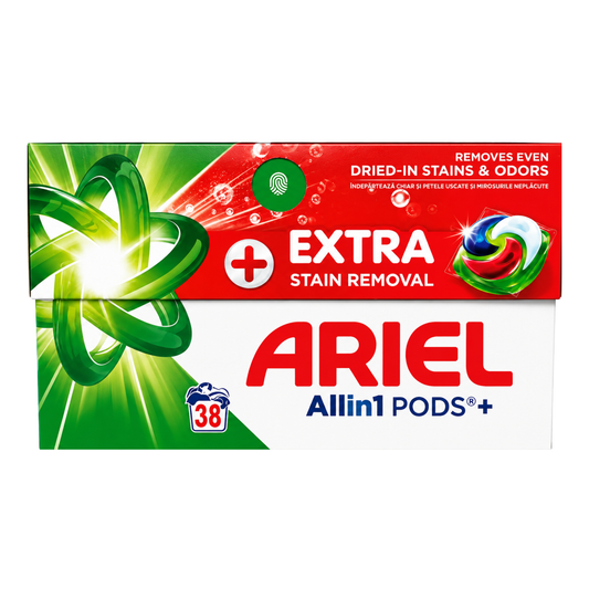 ARIEL CAPSULE DETERGENT ALL IN 1 PODS+  – 38BUC