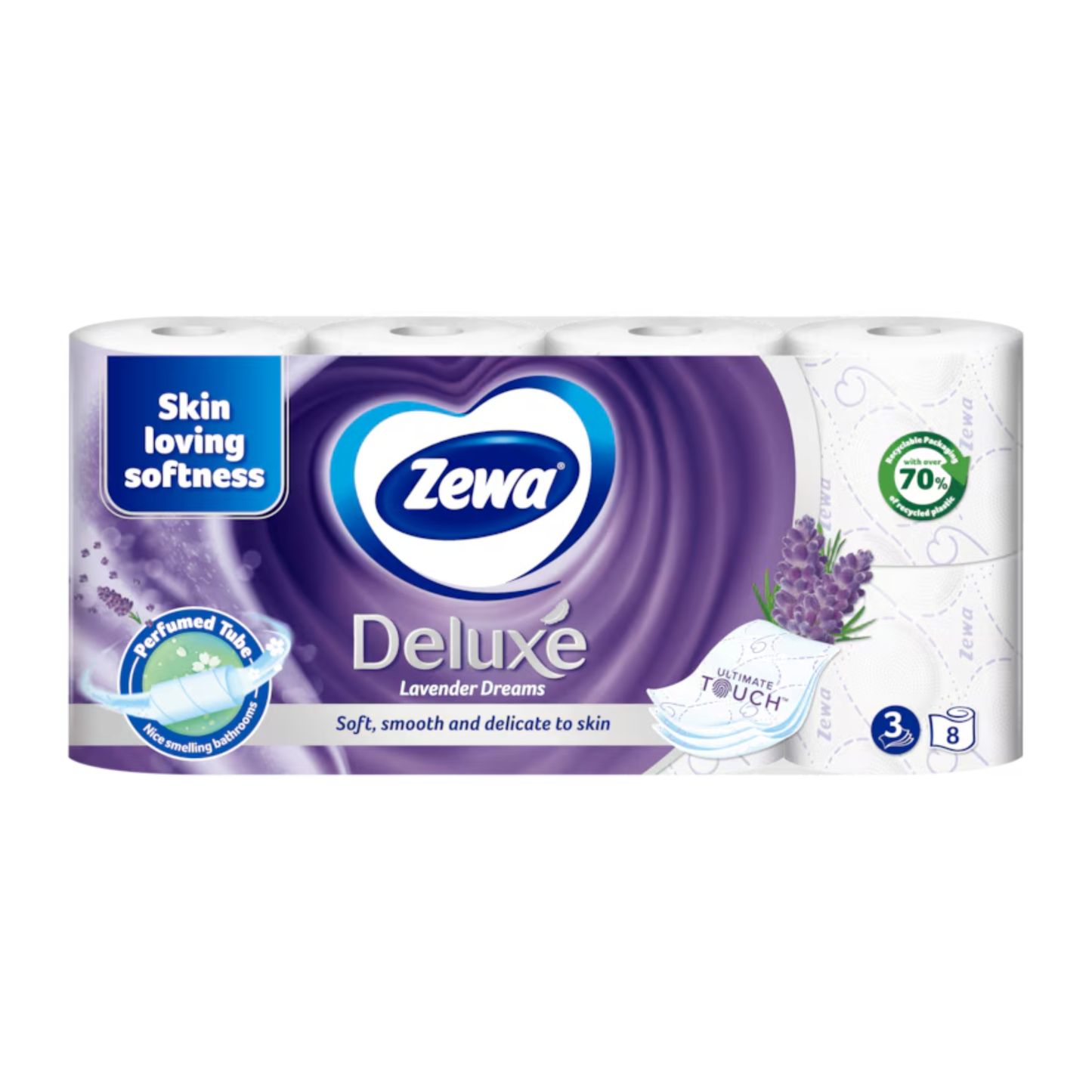 ZEWWA DELUXE HARTIE IGIENICA-8 ROLE-3 STRATURI