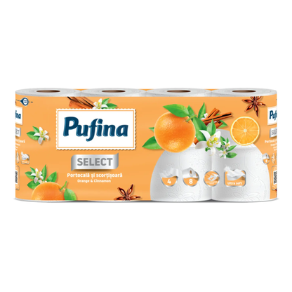 PUFINA HARTIE IGIENICA 8 ROLE-3 STRATURI