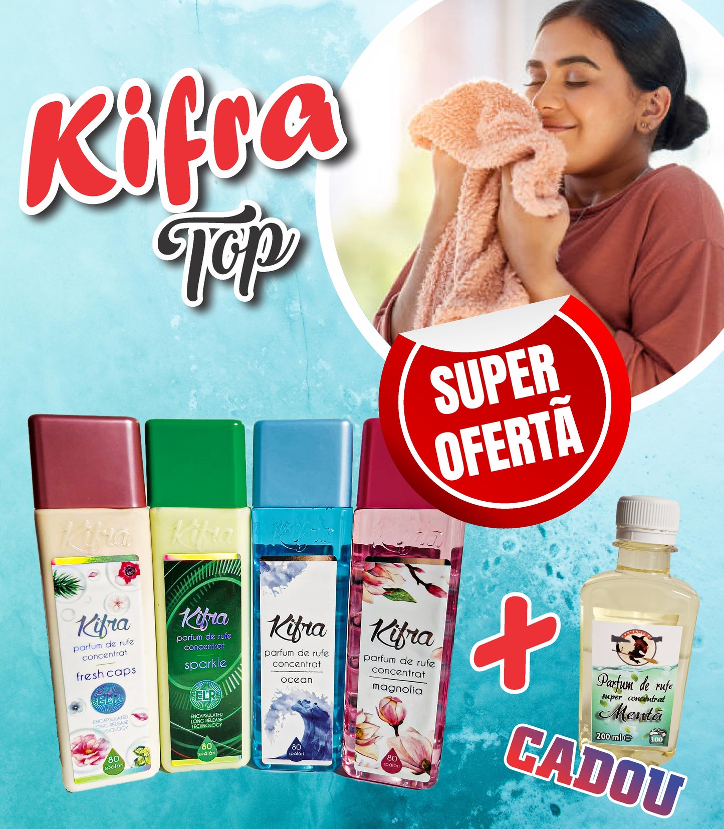 PACHET PARFUM rufe KIFRA -4+1 Gratis -195 lei