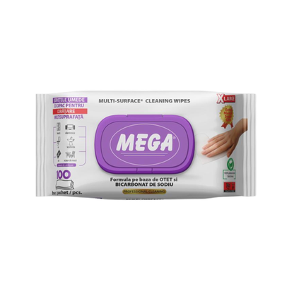 SERVETELE UMEDE CU OTET SI BICARBONAT MEGA-100BUC