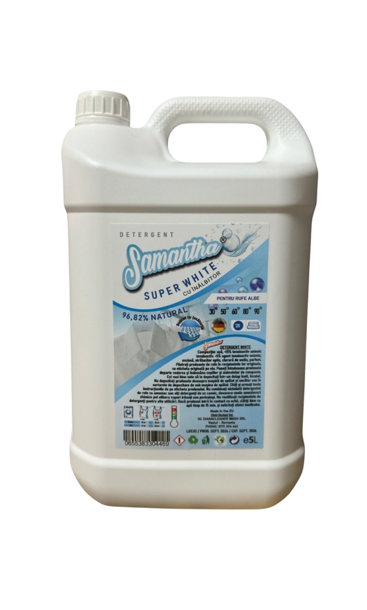 Detergent SUPER WHITE înălbitor Concentrat 5L