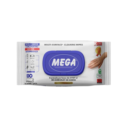 SERVETELE UMEDE CU OTET SI BICARBONAT MEGA-100BUC