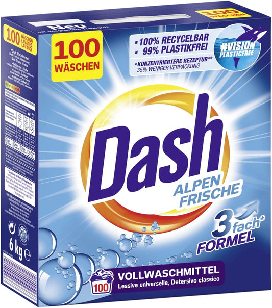 Detergent Rufe DASH - 6 kg-100 spalari