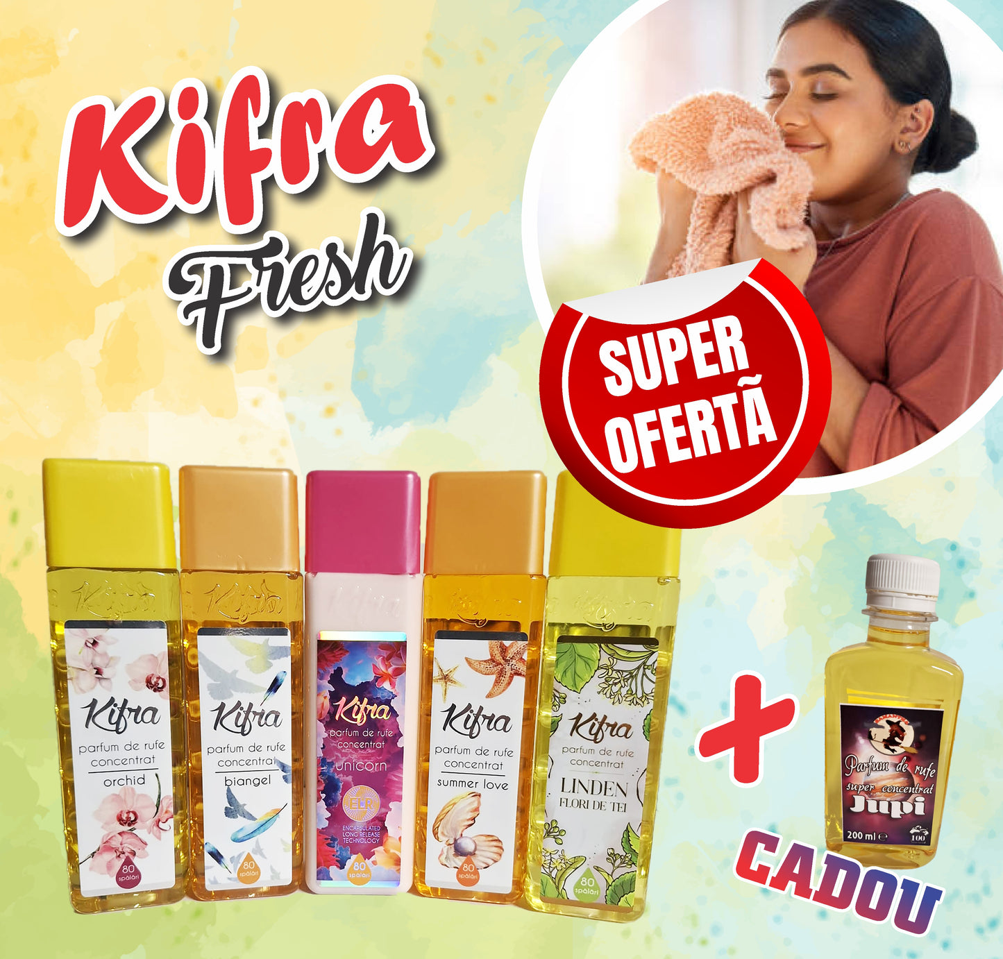 PACHET PARFUM rufe KIFRA -5 +1 GRATIS- 230 LEI