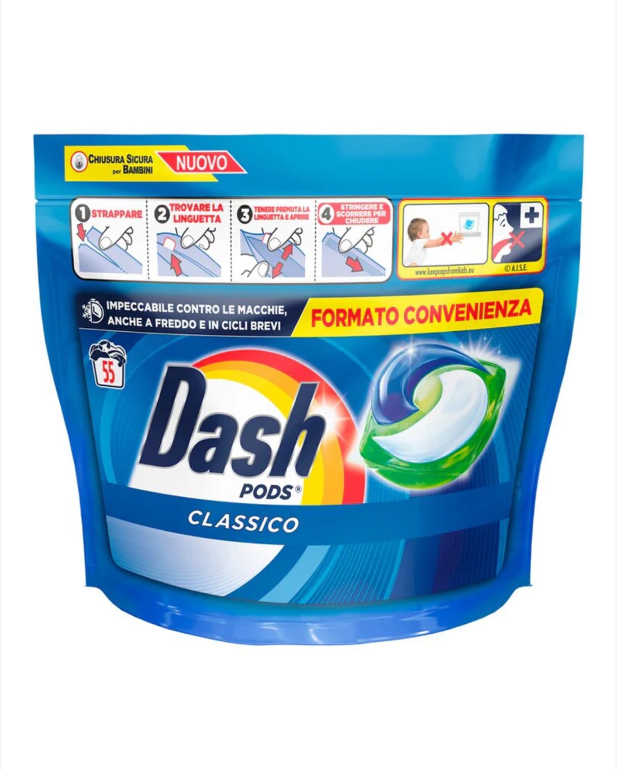 Capsula Detergent DASH Universal-55 buc