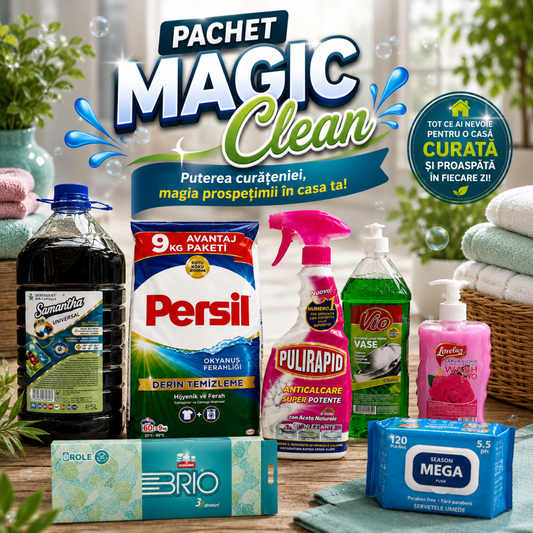 PACHET MAGIC CLEAN-170 LEI (TRANSPORT GRATUIT)
