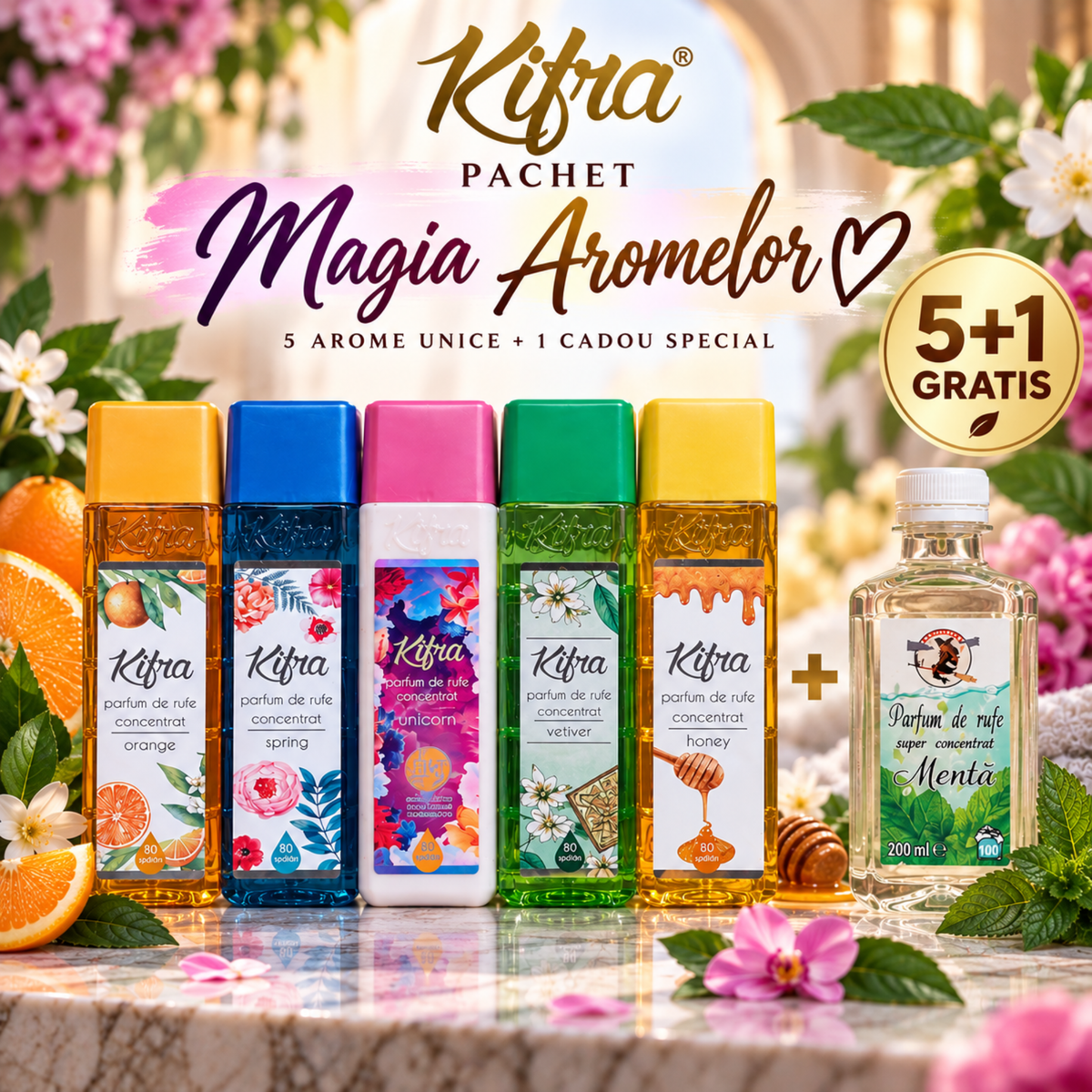 PACHET PARFUMURI DE RUFE KIFRA 5+1 GRATIS