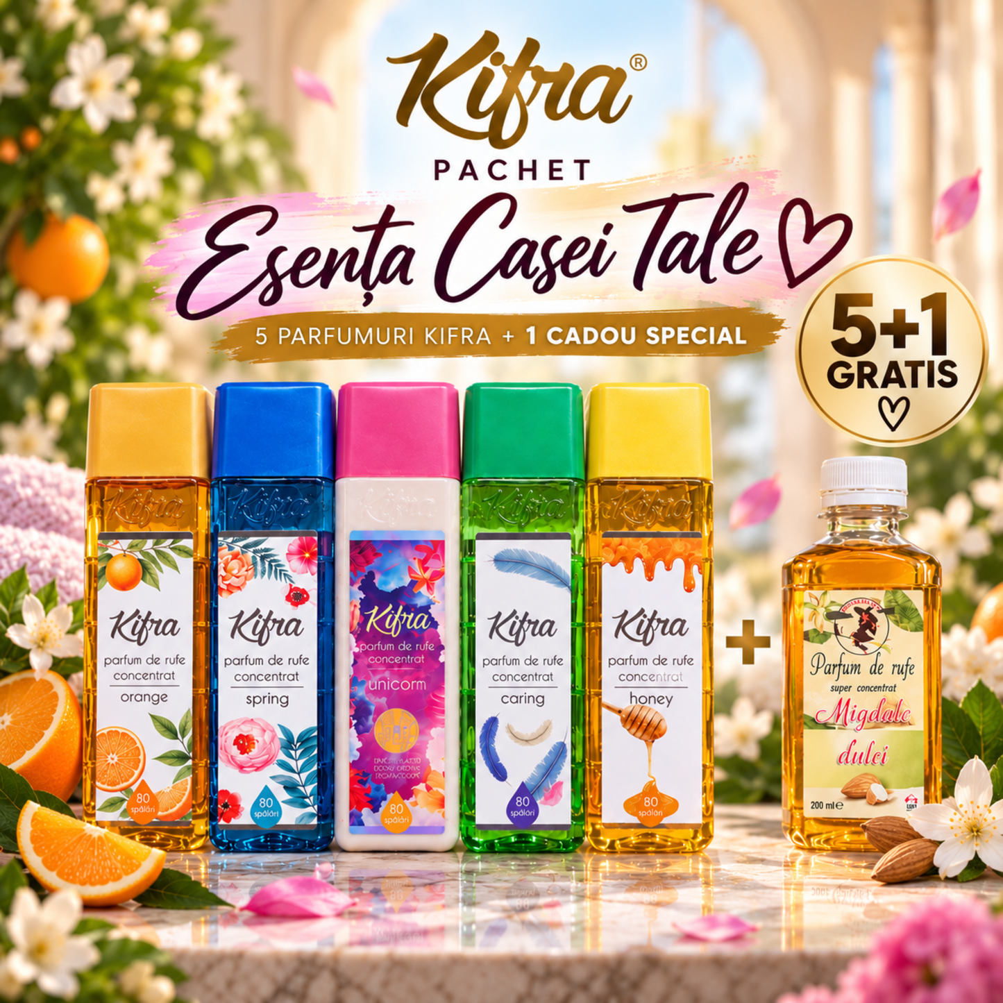 PACHET PARFUMURI DE RUFE KIFRA 5+1 GRATIS