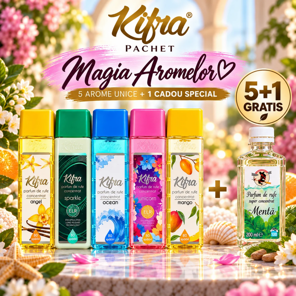 PACHET PARFUMURI DE RUFE KIFRA 5+1 GRATIS