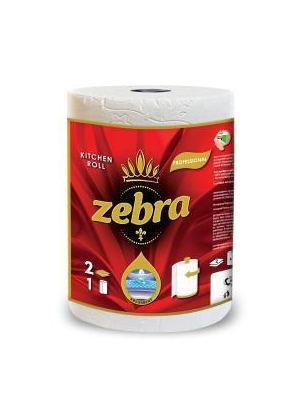 Prosop ZEBRA PROFESIONAL / 2 Straturi - Roșu