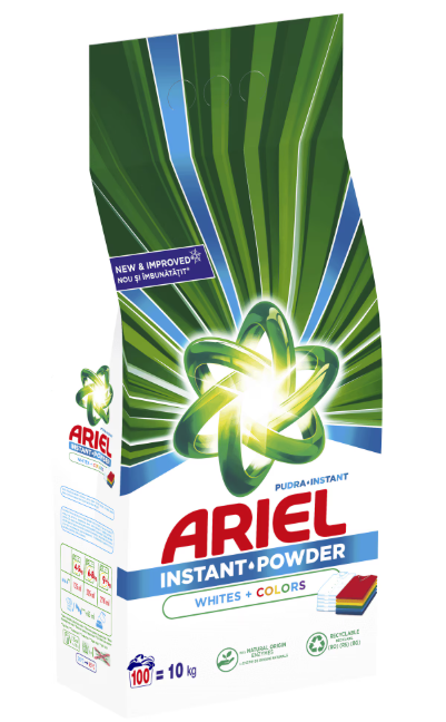 Detergent de rufe ARIEL - 10 Kg - 100 spalari