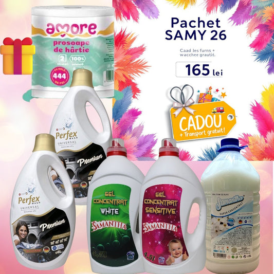 Pachet SAMY 26 - Bonus Rolă Hârtie Amore + Transport GRATUIT