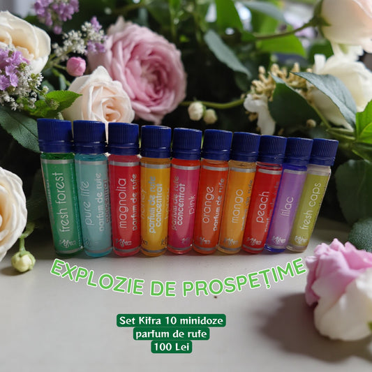PACHET KIFRA MINIDOZE PARFUM RUFE  10 Buc-100 lei