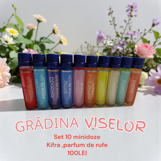 PACHET KIFRA MINIDOZE PARFUM RUFE  10 Buc-100 lei