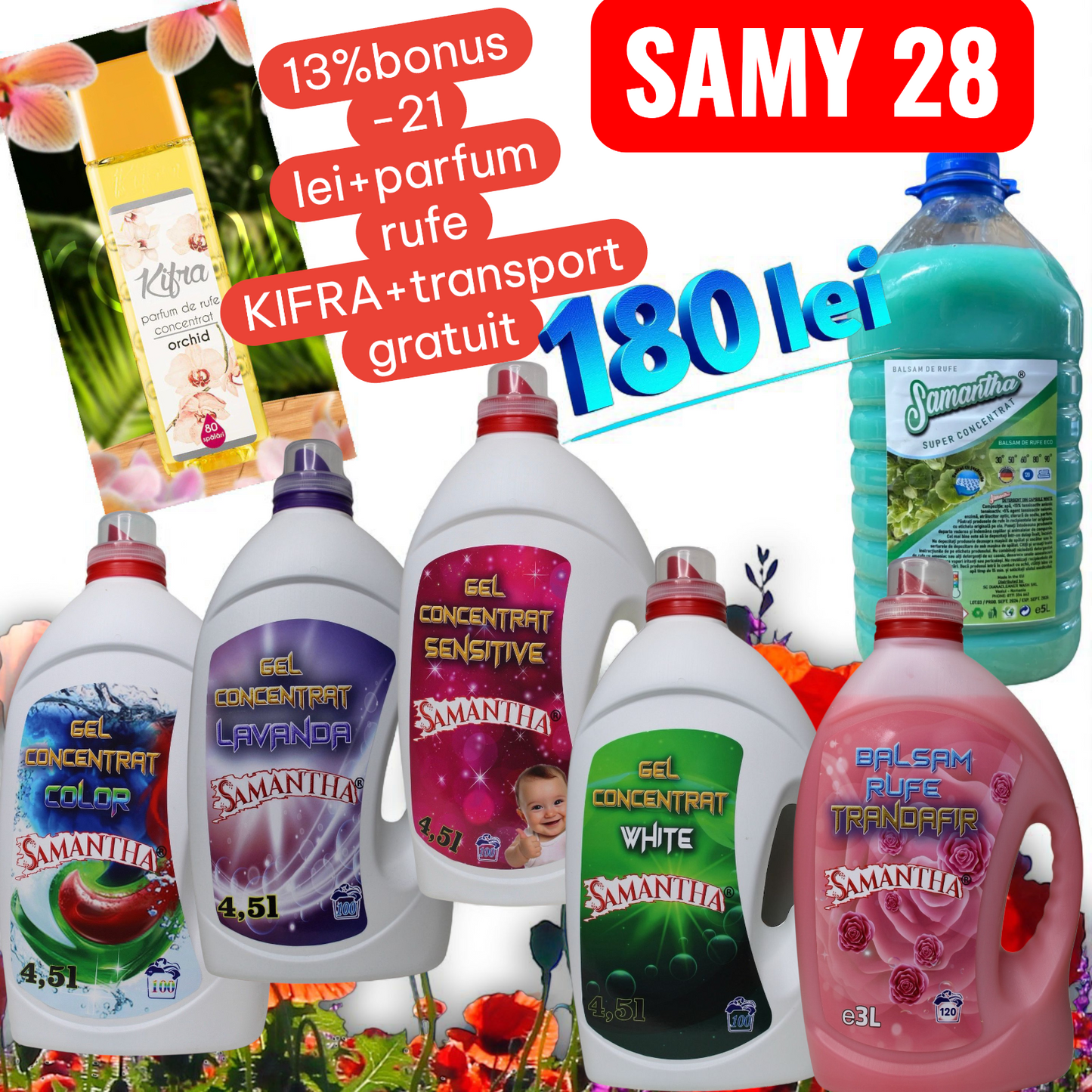 Pachet SAMY 28 -bonus kifra+21 lei +transport gratuit