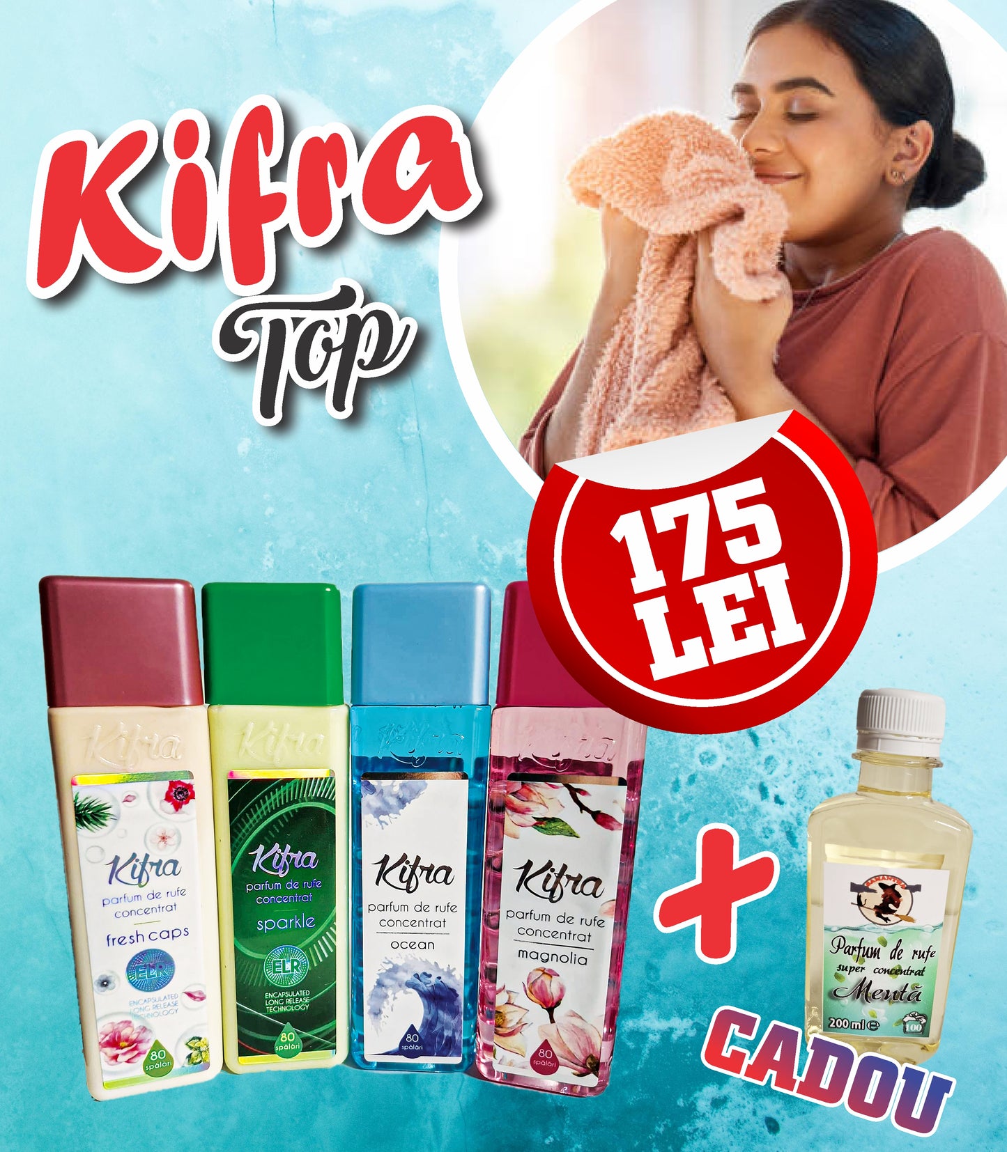 PACHET PARFUM rufe KIFRA -4+1 Gratis -175 lei